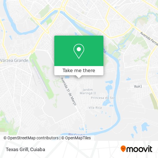 Texas Grill map