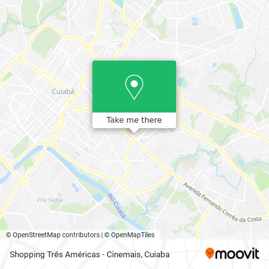 Shopping Três Américas - Cinemais map