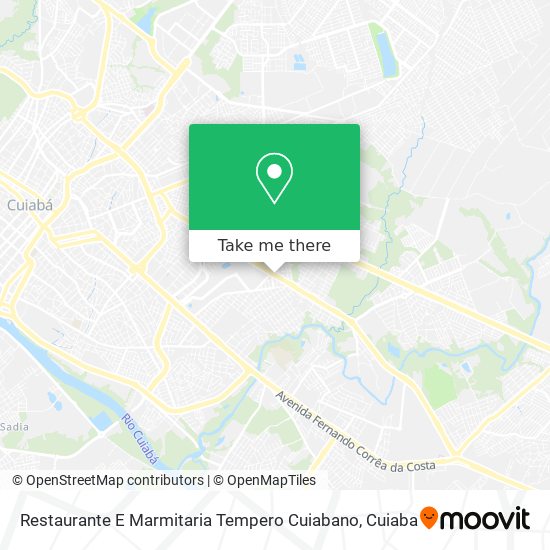 Restaurante E Marmitaria Tempero Cuiabano map