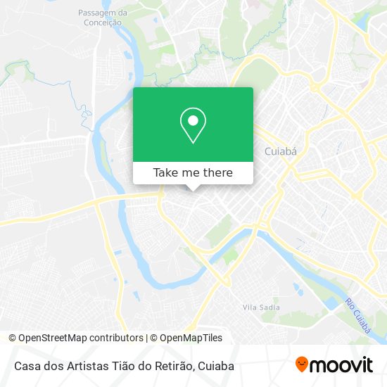 Casa dos Artistas Tião do Retirão map