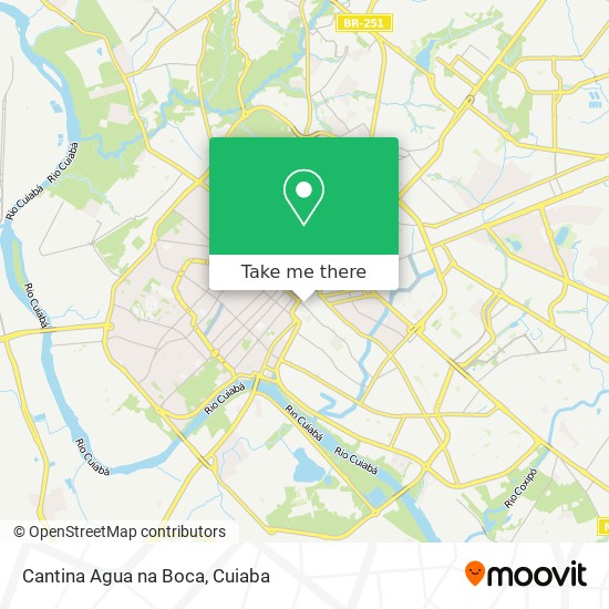 Mapa Cantina Agua na Boca