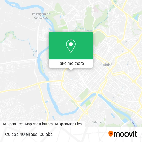 Cuiaba 40 Graus map