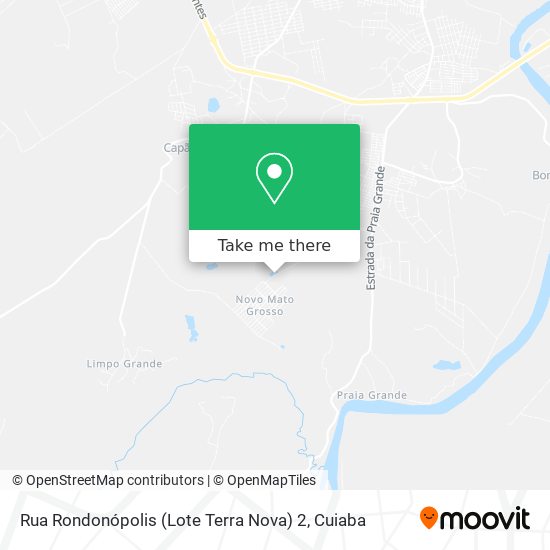 Rua Rondonópolis (Lote Terra Nova) 2 map