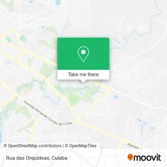 Rua das Orquídeas map