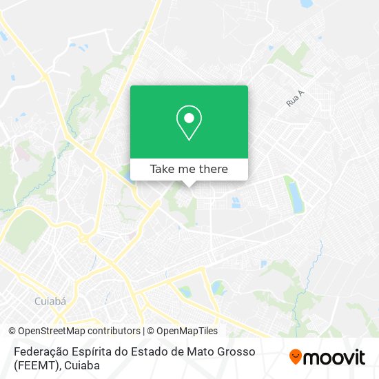 Federação Espírita do Estado de Mato Grosso (FEEMT) map