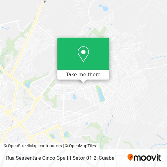 Rua Sessenta e Cinco Cpa III Setor 01 2 map