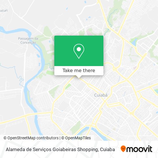 Mapa Alameda de Serviços Goiabeiras Shopping