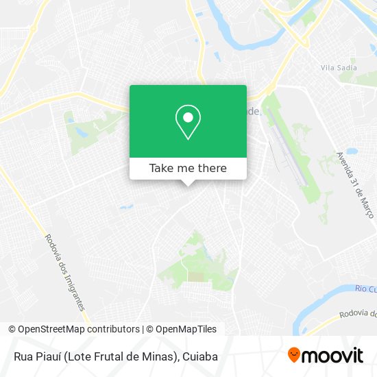 Rua Piauí (Lote Frutal de Minas) map