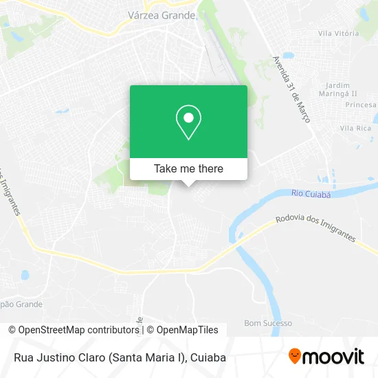 Rua Justino Claro (Santa Maria I) map