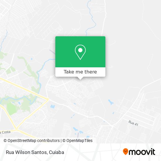 Mapa Rua Wilson Santos