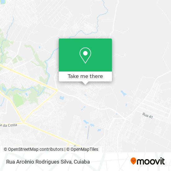 Rua Arcênio Rodrigues Silva map