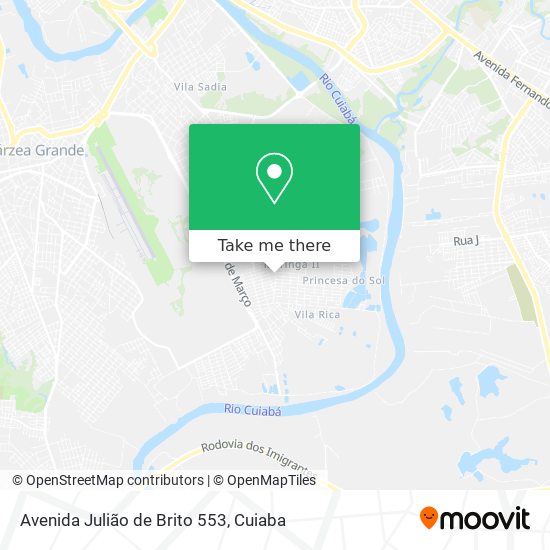 Avenida Julião de Brito 553 map
