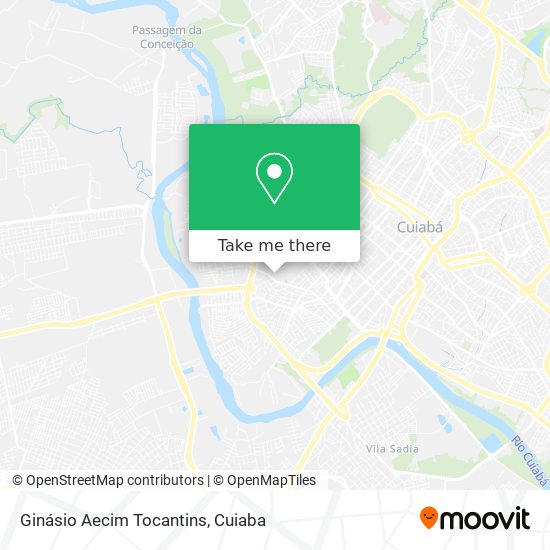 Ginásio Aecim Tocantins map