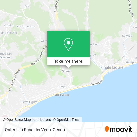 Osteria la Rosa dei Venti map