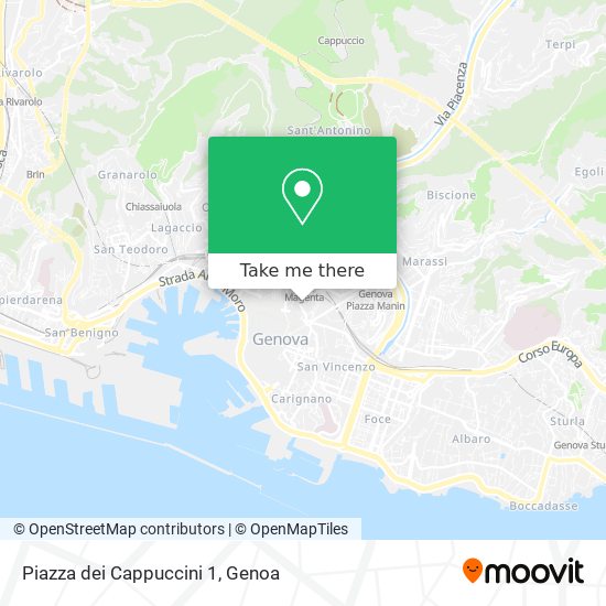 Piazza dei Cappuccini  1 map