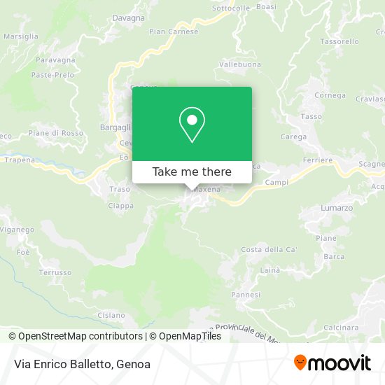 Via Enrico Balletto map