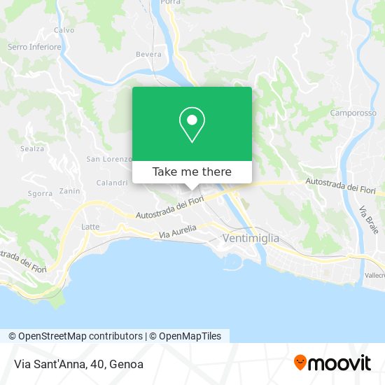 Via Sant'Anna, 40 map