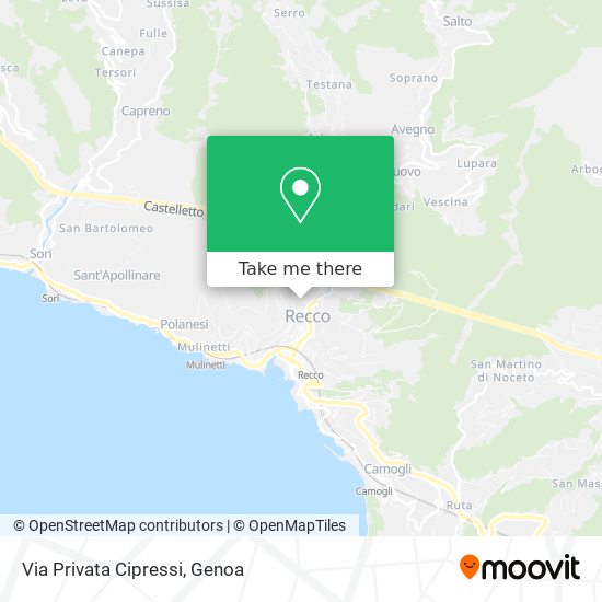 Via Privata Cipressi map