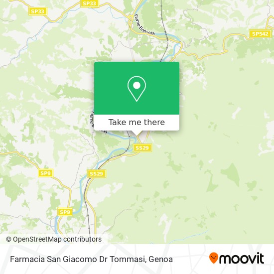 Farmacia San Giacomo Dr Tommasi map