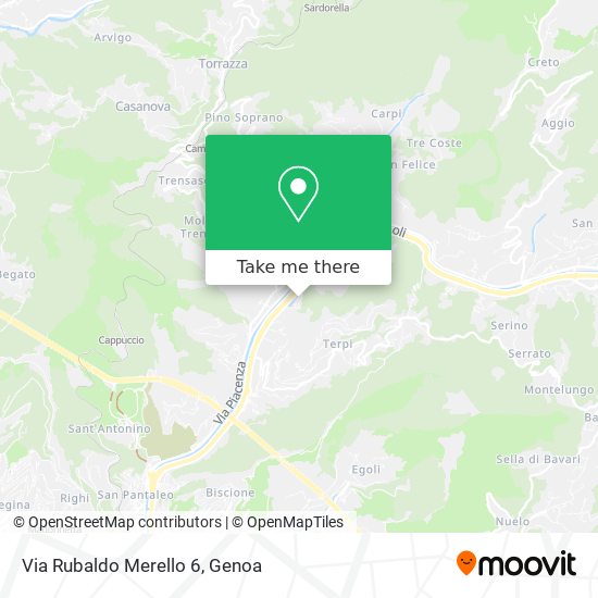 Via Rubaldo Merello  6 map