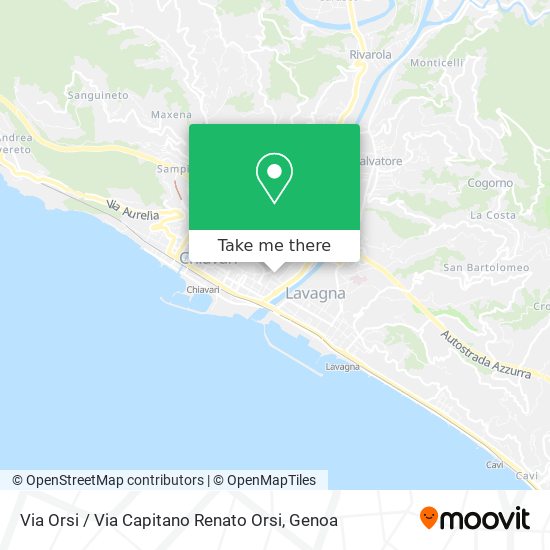 Via Orsi / Via Capitano Renato Orsi map