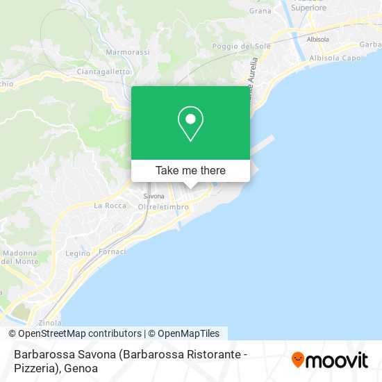 Barbarossa Savona (Barbarossa Ristorante - Pizzeria) map