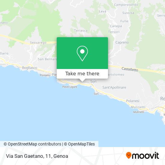 Via San Gaetano, 11 map