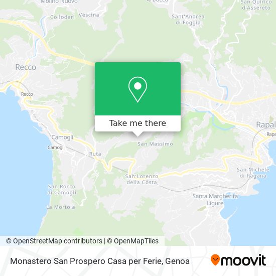 Monastero San Prospero Casa per Ferie map