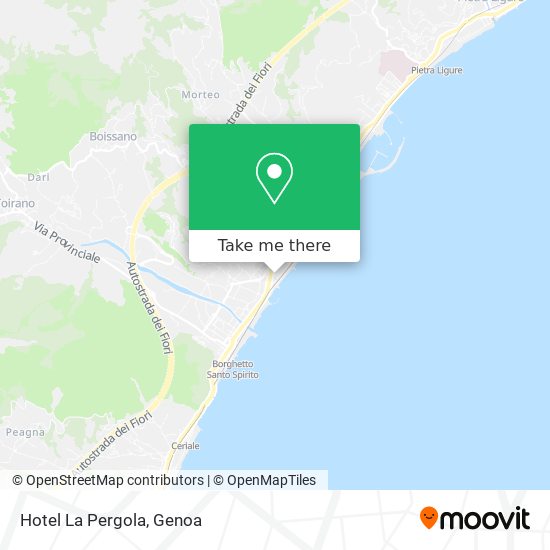 Hotel La Pergola map