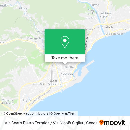 Via Beato Pietro Formica / Via Nicolò Cigliuti map