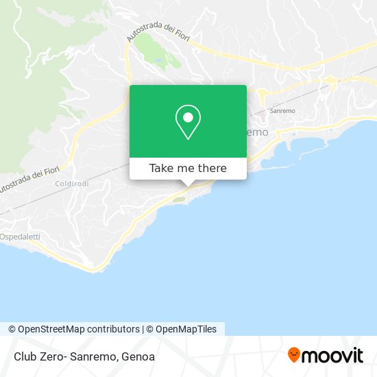 Club Zero- Sanremo map