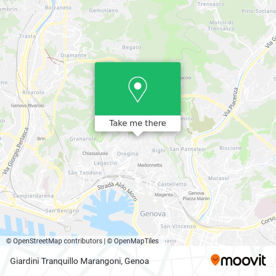 Giardini Tranquillo Marangoni map