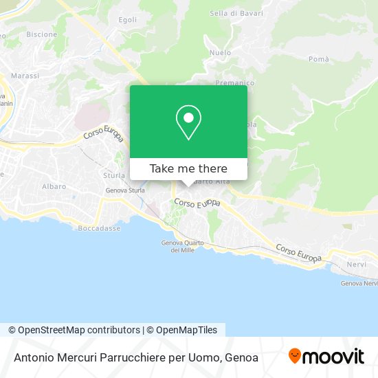 Antonio Mercuri Parrucchiere per Uomo map