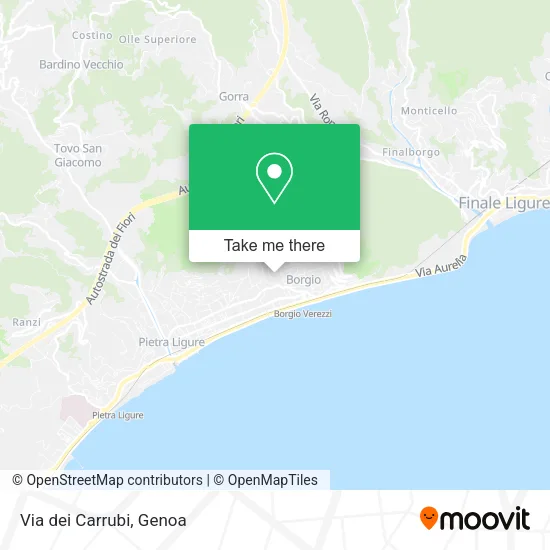Via dei Carrubi map