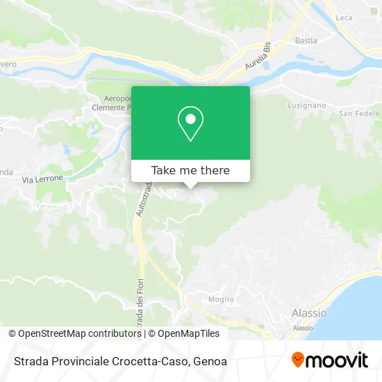 Strada Provinciale Crocetta-Caso map