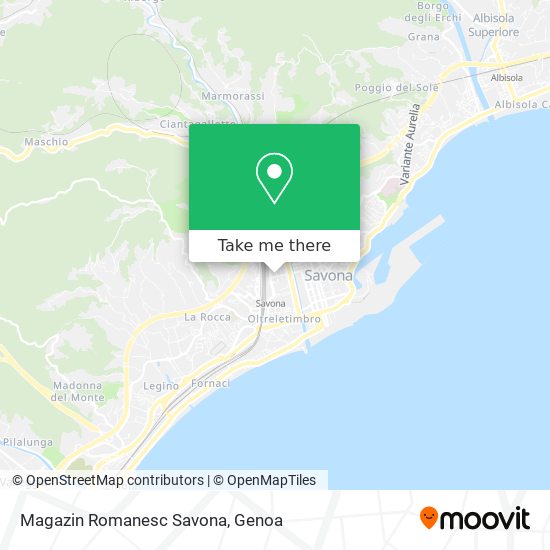 Magazin Romanesc Savona map