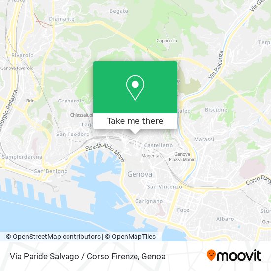 Via Paride Salvago / Corso Firenze map