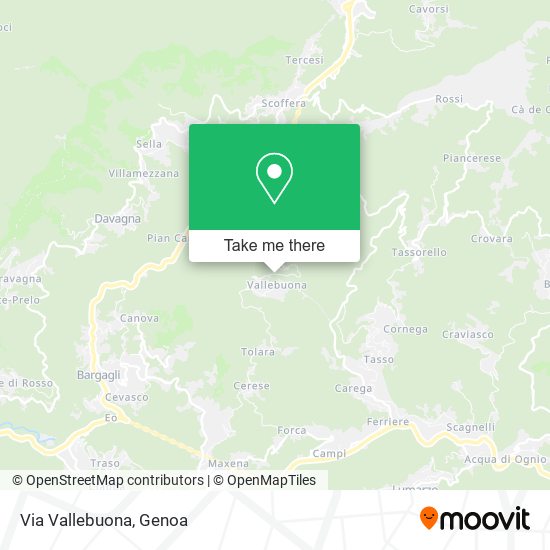 Via Vallebuona map
