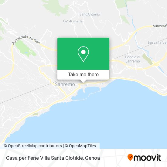 Casa per Ferie Villa Santa Clotilde map