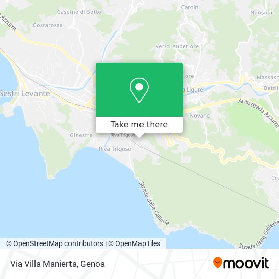 Via Villa Manierta map