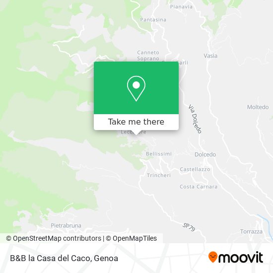 B&B la Casa del Caco map
