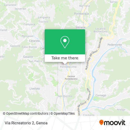 Via Ricreatorio  2 map