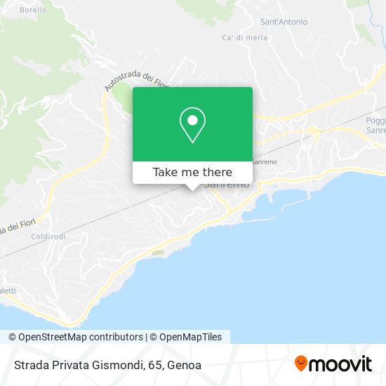 Strada Privata Gismondi, 65 map