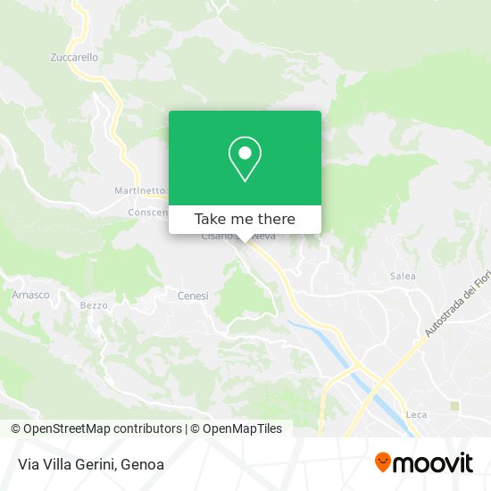 Via Villa Gerini map