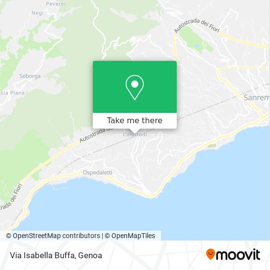 Via Isabella Buffa map