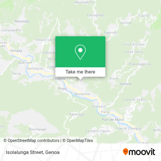 Isolalunga Street map