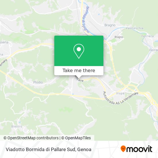 Viadotto Bormida di Pallare Sud map