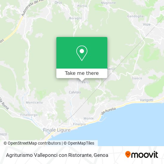 Agriturismo Valleponci con Ristorante map