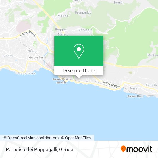 Paradiso dei Pappagalli map