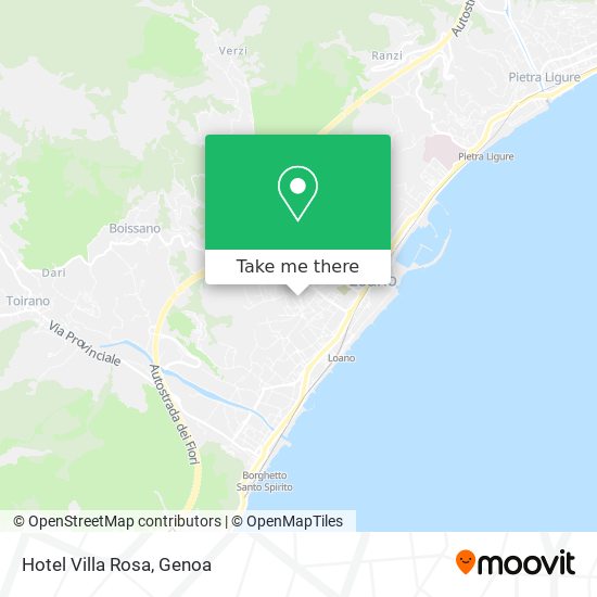 Hotel Villa Rosa map